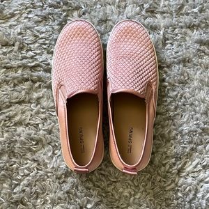 Call It Spring Pink Slip-ons Size 8